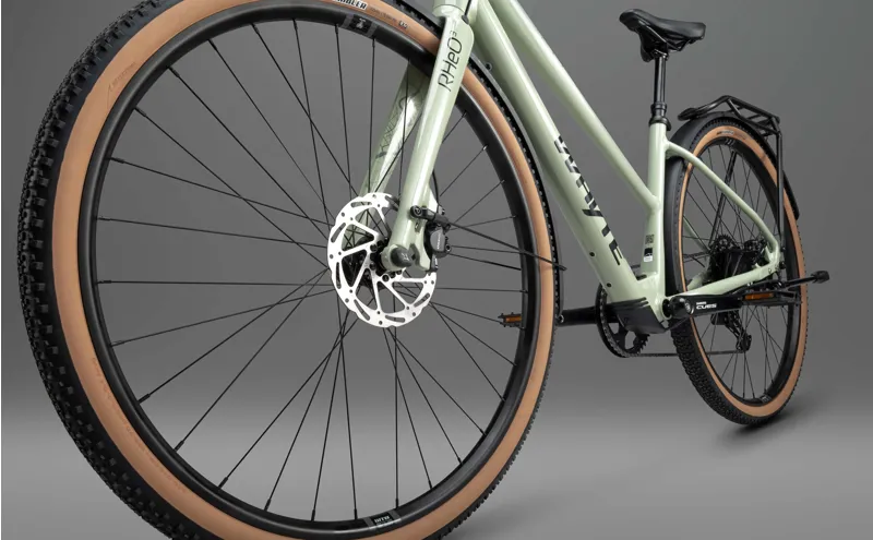 Whyte RheO 3 Step-Through 2025 Electric Hybrid Bike - Gloss Sage Green-12