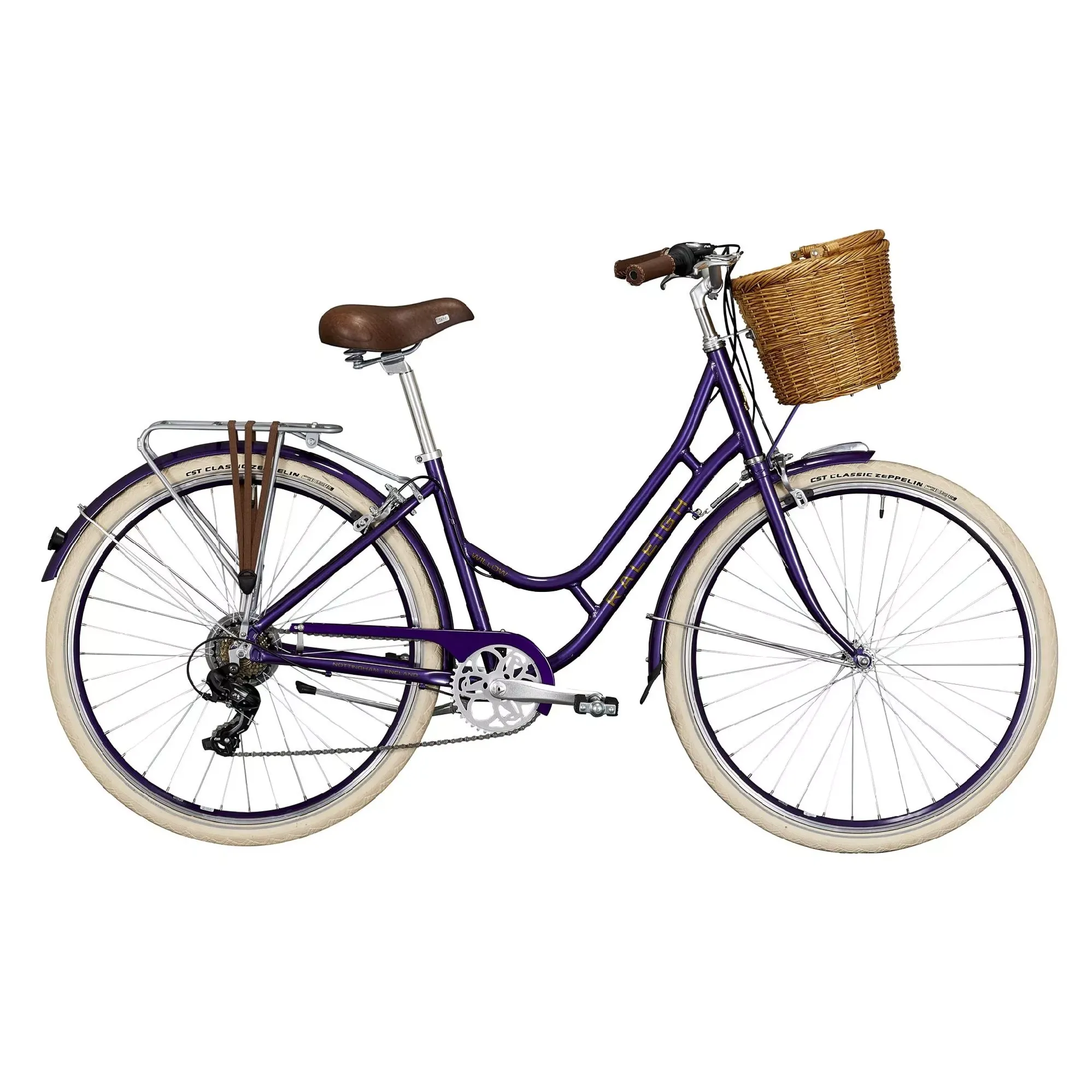 Purple hybrid bike sale