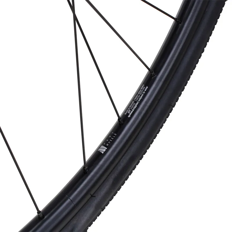 M Part Hybrid Disc Rear Wheel/Tyre Bundle Black 700c 135mm QR-3