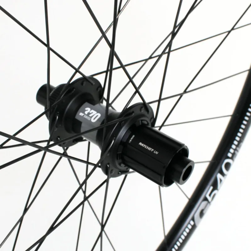 M Part DT 370 CL 142mm Shimano HG Hub G540 TLR Rim 700c Gravel Rear Wheel-2