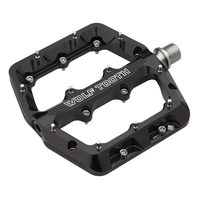 Wolf Tooth Waveform Flat MTB Pedals - Black