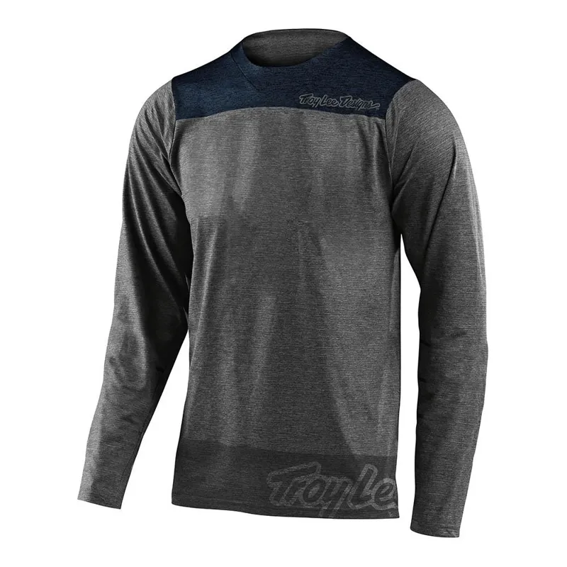 Troy Lee Designs Skyline Long Sleeve Jersey - Heather Grey/Navy
