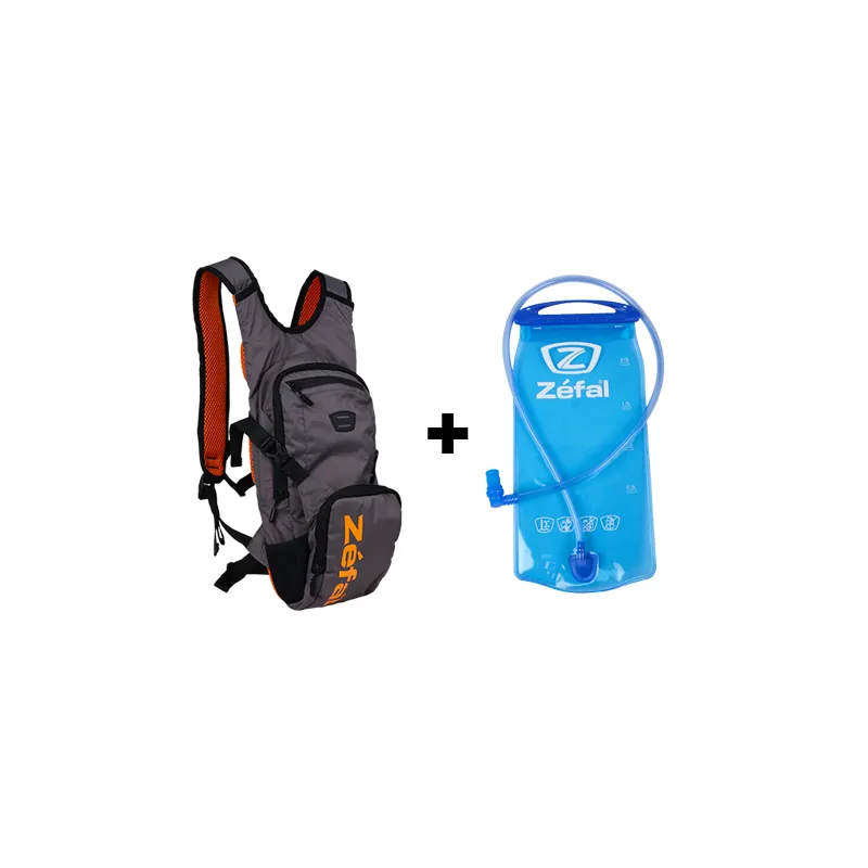 Zefal Z Hydro XC Hydration Bag 6L - Grey/Orange-3