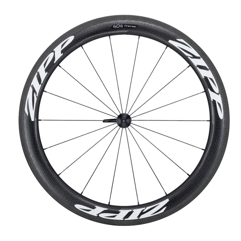 Zipp 404 Firecrest Carbon Clincher Rim Front Wheel 18 Spoke QR White