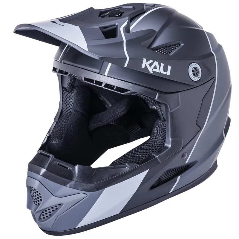 Kali Zoka Stripe Full Face Helmet - Black/Grey 