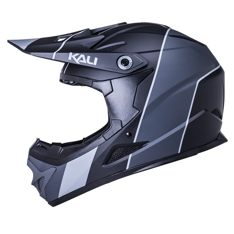 Kali Zoka Stripe Full Face Helmet - Black/Grey -1