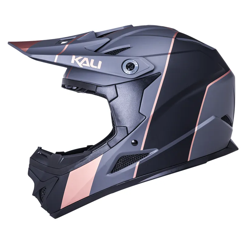 Kali Zoka Stripe Full Face Helmet - Black/Bronze-1