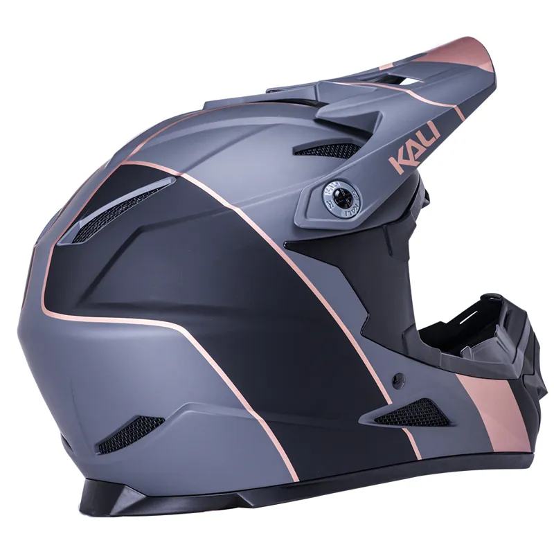 Kali Zoka Stripe Full Face Helmet - Black/Bronze-2