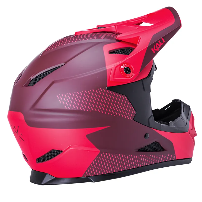 Kali Zoka Dash Full Face Helmet - Red/Burgundy-2