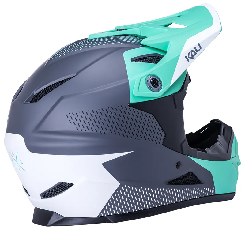 Kali Zoka Dash Full Face Helmet - Seafoam/Grey -2
